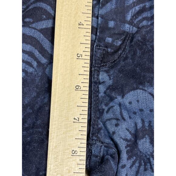 Mother Jeans Womens 24 Blue The Looker Crop The Moon of Tokyo Floral Denim Adult - Picture 4 of 13